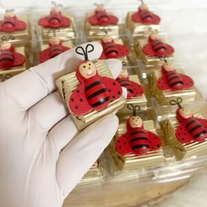 Gold Kırmızı Dekorlu Çikolata