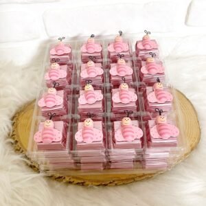 Pembe Full Renk Böcek Dekorlu Çikolata