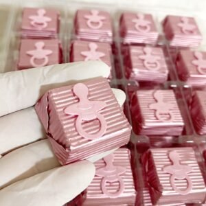 Pembe Biberon Dekorlu Çikolata