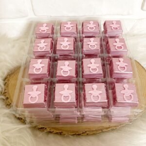 Pembe Biberon Dekorlu Çikolata