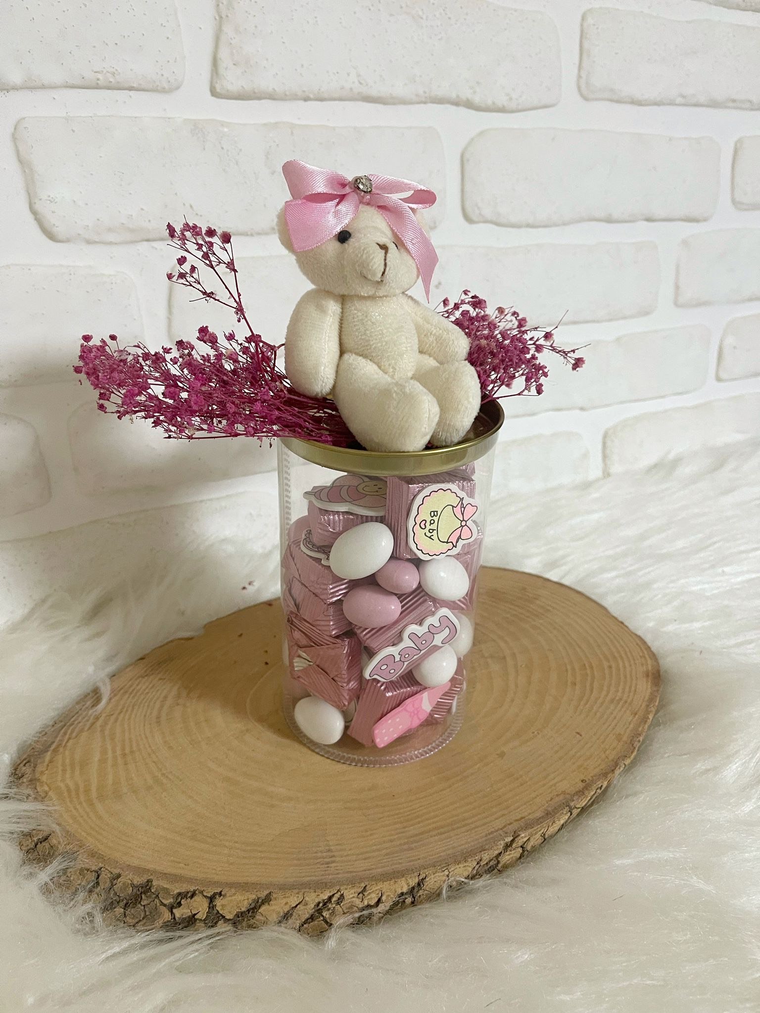 Hediyelik Silindir Kutu Ayıcıklı