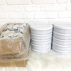 10 Adet Beyaz Metal Kutu + 10 KG Gümüş Madlen