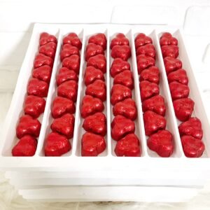 Sargılı Folyolu Üç Fındık Model Çikolata [ Kırmızı ]