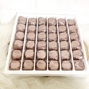 Oluklu Papatya Model Çikolata [ Kahverengi ]