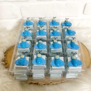 Mavi Arı Dekorlu Çikolata