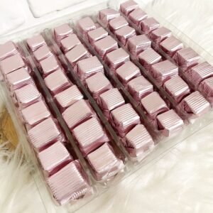 Oluklu Kayısı Dolgulu Çikolata [ Pembe ]