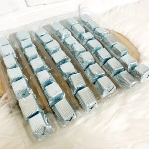 Oluklu Kayısı Dolgulu Çikolata [ Açık Mavi ]