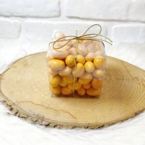 600 Gram Turuncu Renk Çikolatalı Badem Draje