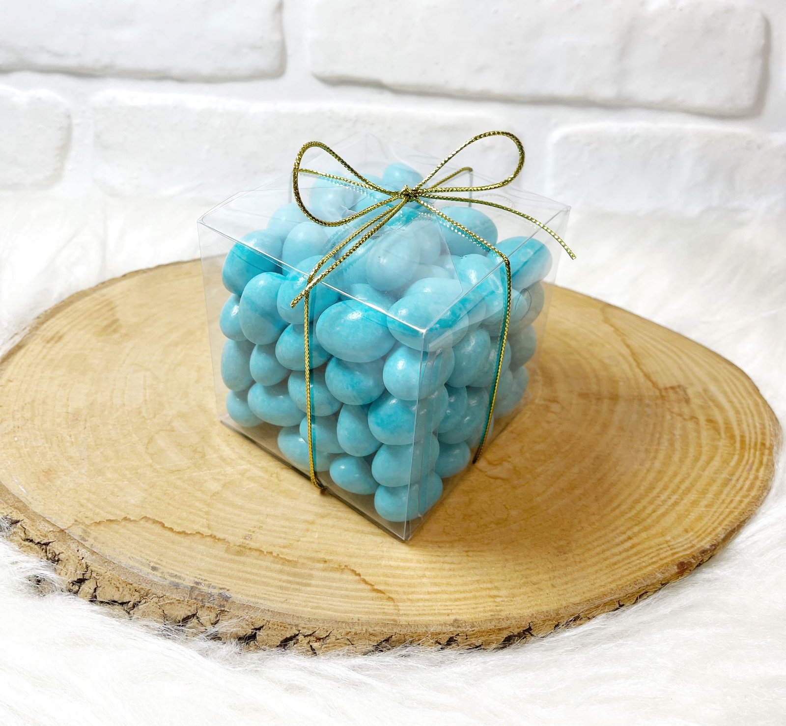 600 Gram Mavi Renk Çikolatalı Badem Draje