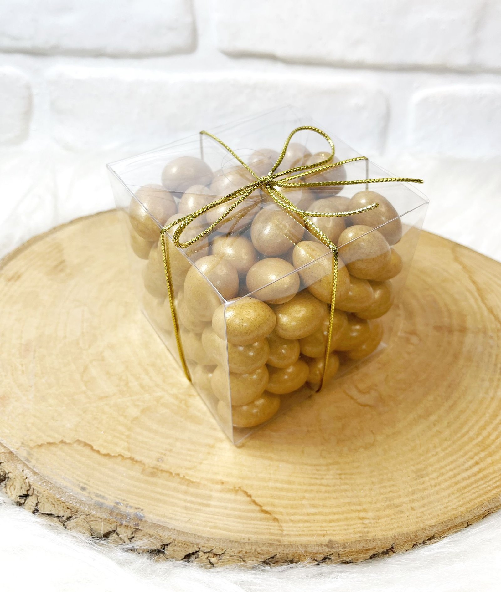 600 Gram Gold Renk Çikolatalı Badem Draje - Görsel 3