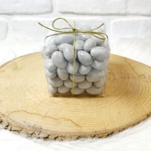 600 Gram Gri Renk Çikolatalı Badem Draje