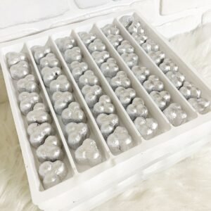 Sargılı Folyolu Üç Fındık Model Çikolata [ Gümüş ]