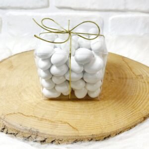 600 Gram Beyaz Renk Çikolatalı Badem Draje