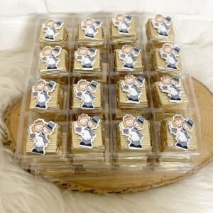 Gelin Damat Dekorlu Model 2 Gold Oluklu Kalın Madlen Çikolata