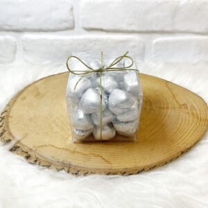 500 Gr Gümüş Kalp Kutulu Hediyelik Çikolata