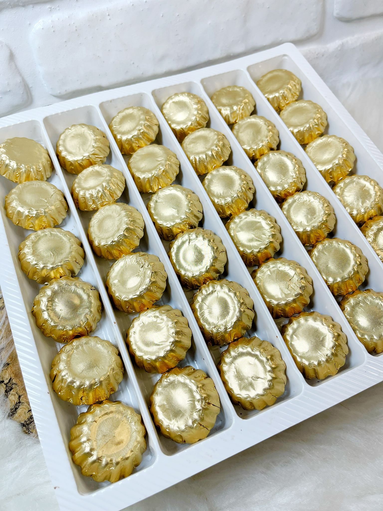 Papatya Model Gold Folyolu Çikolata - Görsel 3