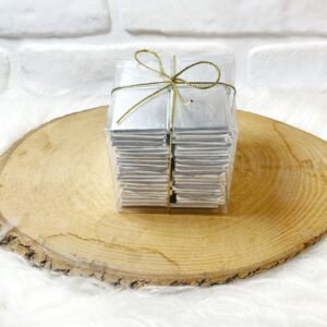 50 Adet Gümüş Madlen Çikolata Premium