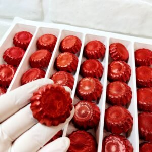 Papatya Model Kırmızı Folyolu Çikolata