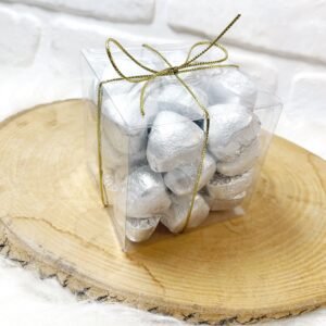 500 Gr Gümüş Kalp Kutulu Hediyelik Çikolata