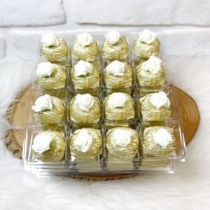 Gül Dekorlu Gold Papatya Gümüş Oluklu Çikolata