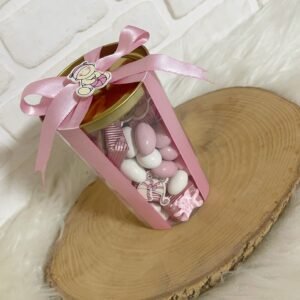 PVC Kutuda Kız Bebek Karışık Dekorlu Çikolata ve Draje