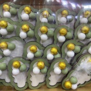 10 adet Yeşil Bubble Bulut Magnet Hediyelik