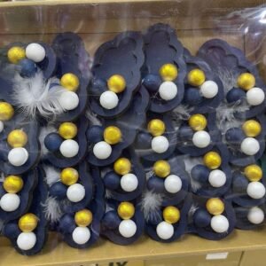 10 adet Lacivert Bubble Bulut Magnet Hediyelik
