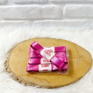 10 adet 2 cm Koyu Pembe Saten Kurdele